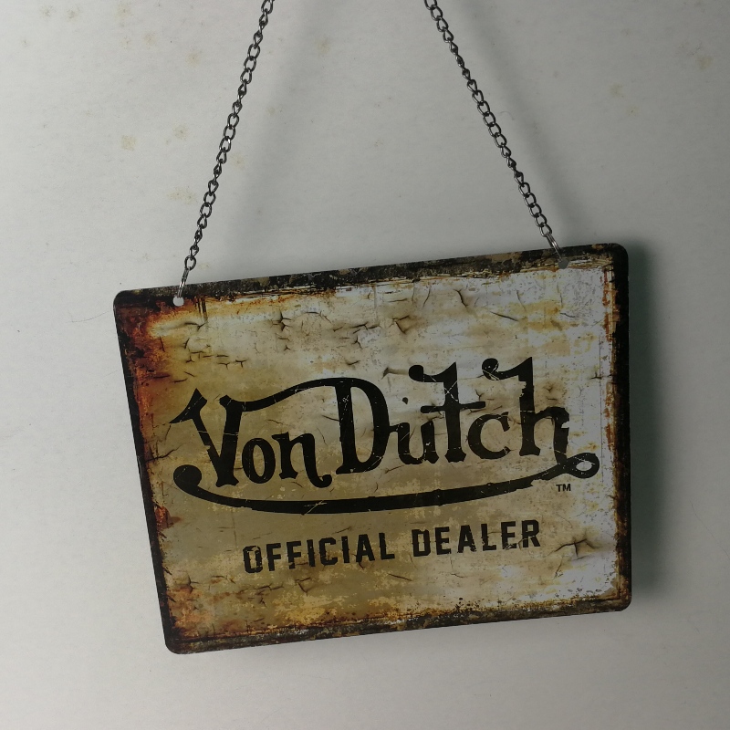 Wall Hanging Metal Tin Sign Warning sign
