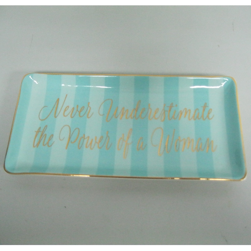 Gold Metallic Decal Ceramic Food Service Plate Derocation Plate 4.5